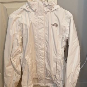 White NorthFace Raincoat